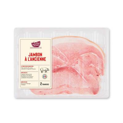 Domaine Picard Jambon à l'Ancienne avec Couenne, 2 tranches - 130g