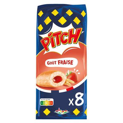 Pasquier Pitch Fraise, 8 brioches - 300g
