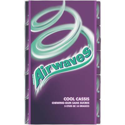 Airwaves Cassis, 5x10 dragées