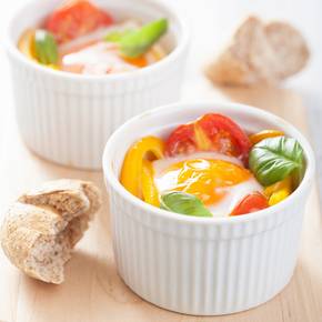 Oeuf cocotte jambon
