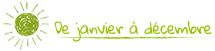 De janvier à décembre
