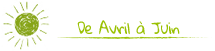 De avril à juin