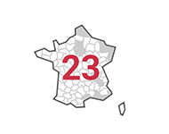 Livraison dans 23 départements