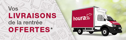 houra.fr, vos livraisons offertes du 27 août au 16 septembre 2018. Gagnez du temps en commandant vos courses en ligne.