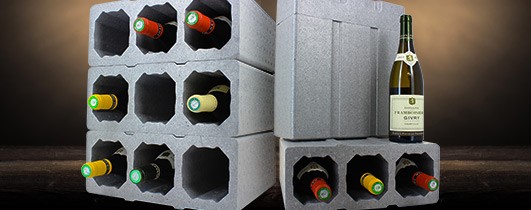 compartiment polystyrène pour les vins de rêve