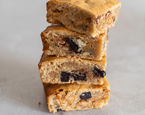 Brownie chocolat blanc et p pites de chocolat noir