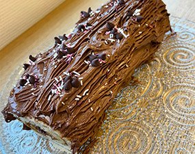 Bûche de Noël chocolat café
