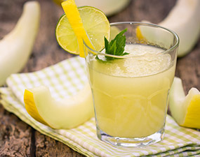 Smoothie melon-menthe