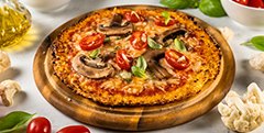Pâte à pizza au chou-fleur