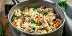 Risotto aux quatre légumes bio